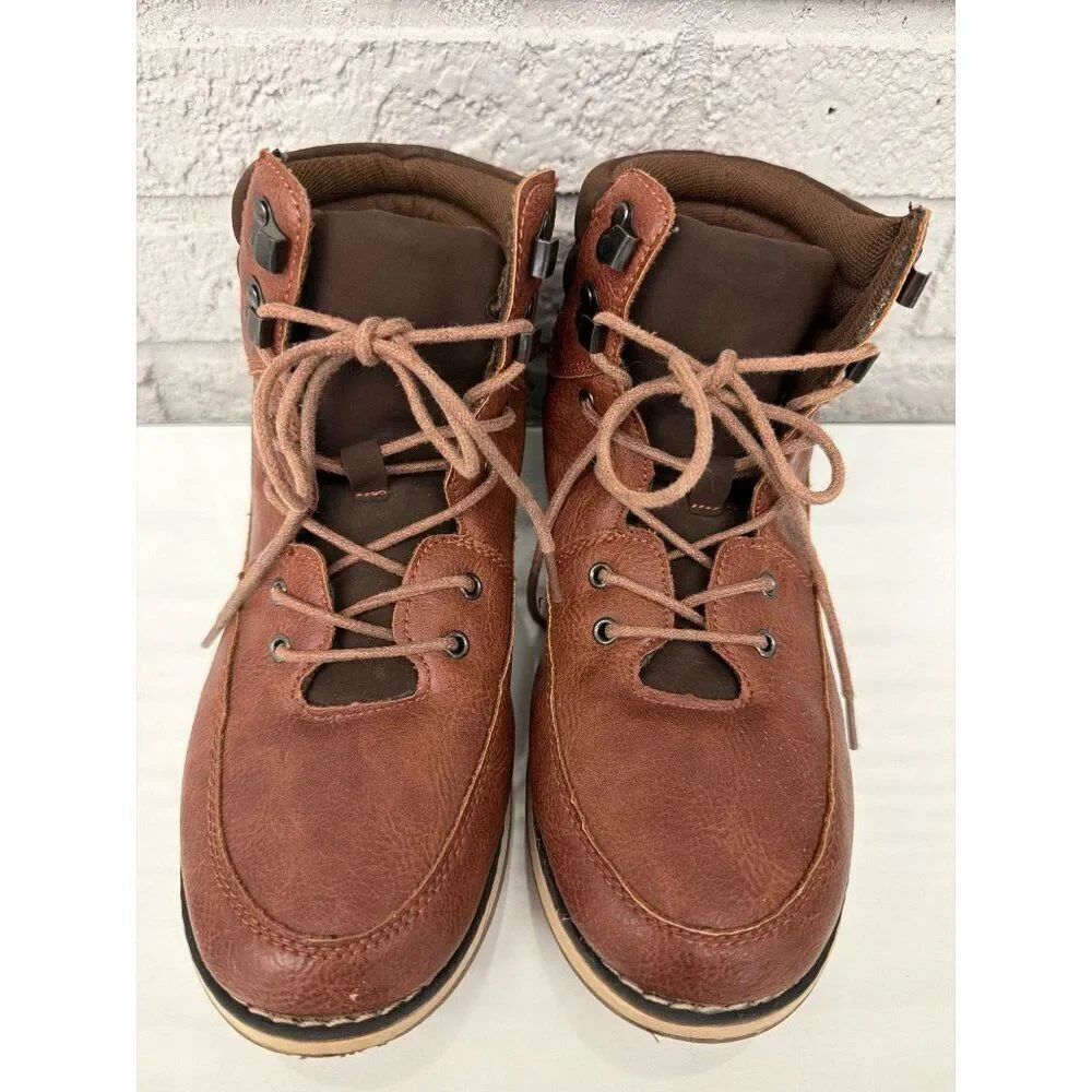 Steve Madden Bcrawler Brown Big Boys Boots Shoes Size 5